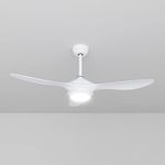 ELEGANT Ceiling Fan White with Remo