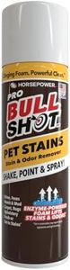 Bull Shot Pet Pro Stain Remover, AS SEEN ON TV, Urine & Odor Emulsifier, Enzyme-Powered Professional Strength Foam for Urine, Feces, Vomit, Odors, Dirt On Carpet, Area Rugs, Upholstery, Old Stains