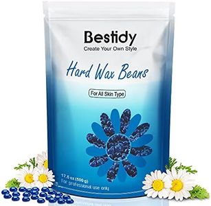 Bestidy Wax Beads, Bagged 500g/1.1lb/17.6oz, Waxing beans for Hair Removal, Women Men, Home Waxing for All Body and Brazilian Bikini Areas (500g)