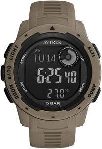 AVTREK Digital Sport Watches for Men, Women, and Teenagers, Army Military Compass Watches with Steps Tracker and Altimeter, Tactical Survival Watch, Multi-Functional Outdoors Waterproof Watches…