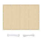 Breathable Patio Canopy 1.8 x 8 m 95% UV Block Breathable Patio Canopy Outdoor Rectangle with Cable Ties For Outdoor Patio Canopy, Cream Color