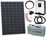 250W 12V Complete Off-grid solar po