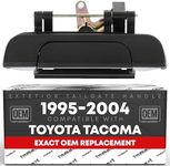 TRUBUILT1 AUTOMOTIVE Tailgate Handle Assembly Replacement - Compatible with 1995-2004 Toyota Tacoma - Liftgate Latch Assembly, Textured Black - Plastic - OEM 69090-35010, TO1915102, 79605