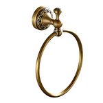 Leyden TM Towel Ring Towel Rack Towel Shelf Lavatory Accessories Wall Mounted, Antique Brass Finish