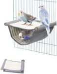 HIDOSNG Warm Bird Nest Bed, Suspended Hammock Plush Shed Swing Cave Cabin for Hanging Hammock Snuggle Hut Parrot House Cockatiels Cockatoo Lovebird