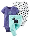 Carter's Baby Girls Take Me Away 3-Piece Little Character Set -Newborn -Mint