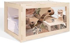Niteangel Bigger World - MDF Aspen Terrarium for Hamsters, Gerbils, Mice, Lemmings, Degus and Other Small Pets (75 x 38 x 45cm)