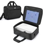 CURMIO Projector Case with Inner Divider, Projector Carrying Bag Compatible with Most Major Projector, Bag Only, Black (Patent Pending)