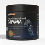 Exymo Freeze Dried Daphnia Fish Food 68% Of Protein For Betta Fish Fries,Guppy,Tettra Etc.50G|100 Microns (Pack Of One),Baby