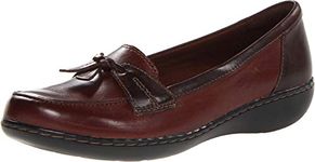 Clarks womens Ashland Bubble Loafer, Brown Mult, 7.5 Narrow US