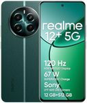 realme 12+ 5G Smartphone 12 + 512 GB with NFC, Sony LYT-600 OIS Portrait Camera, Dimensity 7050 5G Chipset, 120Hz AMOLED Display, Rainwater Smart Touch, 67W Supervooc Charge, Pioneer Green (no