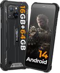 Rugged Smartphones Canada, OUKITEL G2 Unlocked Cell Phone, 16+64GB/TF 1TB Storage, 6" HD Screen, 6300mAh, Android 14, IP68/69K Waterproof Mobile Phone, NFC,GPS,Dual 4G Volte Rugged Phones