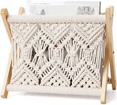 Mkono Macrame Magazine Rack Boho Ma