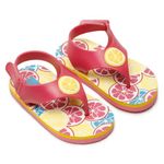 ONYC Premium Lemon Jellies Flip Flops for Baby Girls, Indoor and Outdoor Slipper for Kids with Strap (Pink, UK Footwear Size System, Toddler, Women, Age Range, Wide, 18 Months, 24 Months)