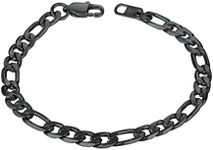 PROSTEEL Braclets for Men Stainless Steel Mens Black Chain Bracelet