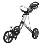 Sun Mountain Golf Speed Cart V1R 3 Wheel Pursh Cart - Steel Platinum