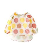 Thread Fairy Full Sleeves Washable Waterproof Baby Feeding Bibs, Waterproof Feeding Bib/infants/Toddler/Children's waterproof feeding Bib with Sleeves/Washable/Lightweight (6-36 Months) Baby Bib Shirt with Pocket