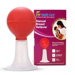 SW Health Care Breast Reliever Pump, Milk Pump Machine, Manual Breast Pump with Red Milk Container, Easy to Carry (Pack of 1)