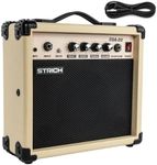 STRICH 20W Portable Electric Guitar Amp, Lightweight Practice Amplifier with Clean & Overdrive Dual Channels, Professional Noise Reduction Cable Included (Vibrant Yellow)
