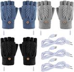 3 Pairs USB Heated Gloves for Men W