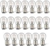 Meonum 20 Pack 1157 Bulbs, Long Life 1157 Light Bulb Replacement, 12V 21W/5W Tail Light Turn Signal Brake Light Bulb Bulk Compatible with 7528 2357 2057 1016 1034 1076 for Marker Tail Running Parking