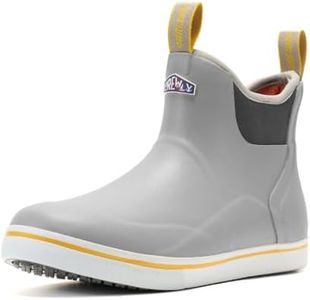 SUREWAY Men's Deck Boots Non-Slip Fishing & Ankle Boot Grey 8
