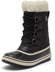 SOREL Women's Winter Carnival Waterproof Boot - Black, Stone - 10