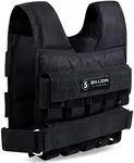 Adjustable Weighted Vest 0-44lbs,5BILLION Weight Vest with Solid Bar Weights,Body Weight Vest for Men Women,Strength Training Workout Vest for Running Pushups Squats,Pockets On the Back and Front