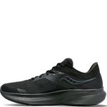 Saucony Women's Ride 16 Running Shoe, Triple Black, 7.5M US