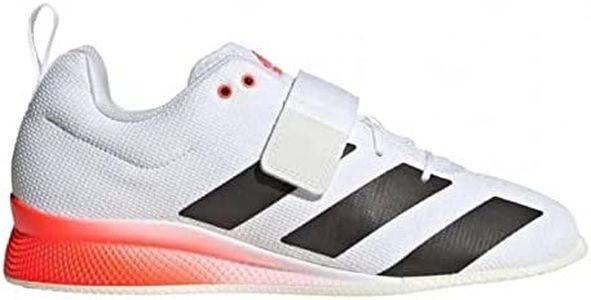 adidas Adipower II Weightlifting Shoes, Unisex, White/Black/Red - 6.5 UK