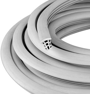 Kingdder Concrete Expansion Joint Filler Driveway Crack Filler Flexible EPDM Rubber Strip for Concrete Crack Repair Replacement Weather Aging Resistance Expansion Joint(1/2'' Wide, 25 ft Long)