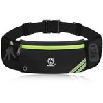 Running Belt for Women Men, Water Resistant Runners Belt Fanny Pack - Waist Bag Belt Pack Pouch for Workout, Jogging, Fitness - Adjustable Running Phone Holder for All Kinds of iPhone Samsung Android