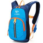 Ivygreen Mini Hydration Backpack Pack for Kids Boys or Girls with 1.5L Water Bladder, Blue