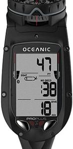 OCEANIC Pro Plus 4.0 Dive Computer | Large Display, Easy to Read | Includes Compass | Connect to DiverLog+ App on Your Smartphone | Optional Quick Disconnect Attachment | Console NH