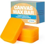 [3 Pack] Canvas Wax Waterproofing Bars to Preserve & Protect Your Gear - Natural Fabric Wax for Fabric Waterproofing Jackets, Hats, Bags & More - 2.5oz Canvas Waterproofing Wax Bar with Applicator