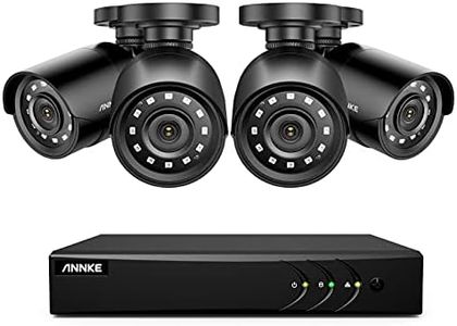 ANNKE 8CH Surveillance Camera System 3K Lite DVR,(4)2MP 1920TVL Super HD Home CCTV security Cameras for Outdoor/Indoor Use, 100Ft Night Vision,Smart Motion Detection,Remote Access, NO HDD - E200