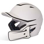 CHAMPRO mens Legend Plus HX Batting Helmet, WHITE | BLACK, SENIOR US