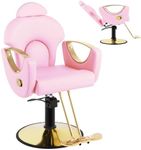 MIMWOW Pink Salon Baber Chair, Recl