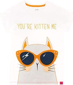 Harry Bear Camiseta para para Niñas Gatito Blanco 10-11 años