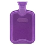 HomeTop Premium Classic Rubber Hot Water Bottle(2 Liters,Purple)