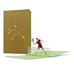 Birthday card tennis with 3D pop-up | e.g. as a sporty gift voucher for tennis accessories or tennis lessons, tennis gift idea funny | H22