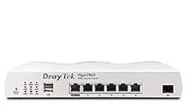 DrayTek Vigor 2865 Multi-WAN VDSL/ADSL Router. Load Balancing,Firewall VPN Router ideal for Superfast VDSL and Ethernet-based FTTP Fibre Broadband, Small Business and Remote Working (NON-Wireless)