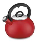 CUISINART CTK-EOS17R Aura Enamel-on-Steel Stovetop Teakettle, Red, 2-Quart
