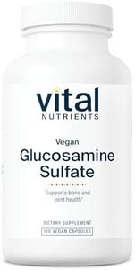 Vital Nutrients Vegan Glucosamine Sulfate 750mg | Healthy Cartilage, Mobility, and Joint Support Supplement | Vegetable Source of Glucosamine | Gluten, Dairy, Soy Free | Non-GMO | 60 Capsules