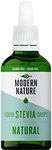 Modern Nature Natural Flavour Drops - Liquid Stevia Drops Sweetner - Zero Calorie Sugar Free Coffee Syrup Alternative – For Flavoured Coffee, Protein Powder, Yoghurt, Tea – Vegan, Keto Sweetener 100ml
