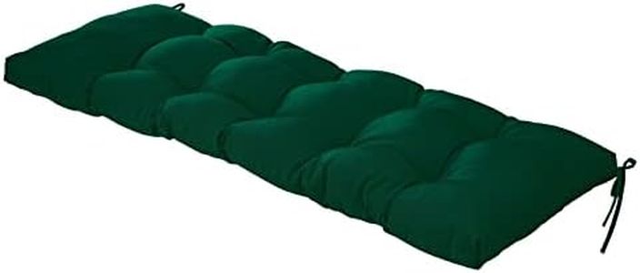 QILLOWAY Indoor/Outdoor Bench Cushion,51-Inches (Mallard/Forest Green)