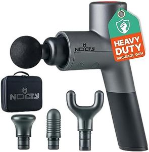 NoCry Professional Deep Tissue and Muscle Massage Gun; Cordless and Handheld with 5 Speeds (max 3200 BPM) and 4 Attachment Heads; Relief for Athletes, Office Workers