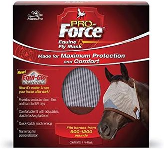 Pro-Force Equine Fly Mask | Horse Fly Mask with UV Protection | Adjustable Fit for Comfort | without Ears