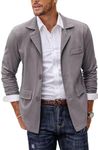 COOFANDY Men's Casual Sport Coat Cotton Linen Blazer Jacket Lightweight Suit Jackets Dark Grey