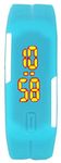 Pappi Haunt Unisex Silicone Sky Blue Led Sports Jelly Slim Digital Bracelet Band Watch for Boys & Girls